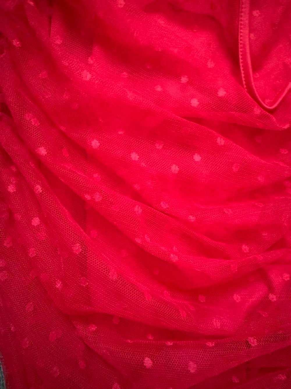 Red Off-Shoulder Ruffle Bodycon Dress - Picture 6 of 6